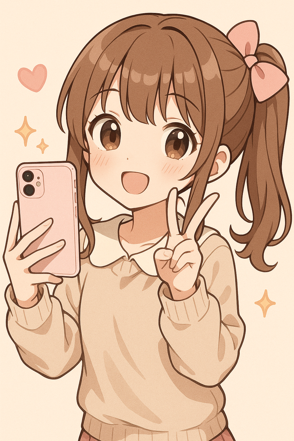 美少女自拍型手機